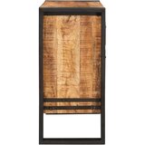 vidaXL Strani šal s predalom Rjava 66 x 33 x 70 cm trden mangov les | Shoptok.si