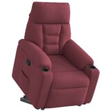  Naslonjač na podizanje od tkanine crvena boja vina | shoptok.hr