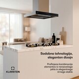 Klarstein Valeria otočna napa | Režim ekstrakcije i recirkulacije | Elegantni dizajn od nehrđajućeg čelika | 600 m³/h | 60 cm | shoptok.hr