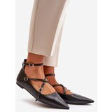 Boto Women Ballerinas With Pointed Toes And Intertwined Straps Black Violra | Shoptok.si