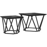  Set pomoćnih stolića 2 pcs Crni hrast 50 x 50 x 40 cm | shoptok.hr