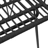  Vrtne stolice 2 kom s naslonom za ruke crne 56x64x80cm PE ratan | shoptok.hr
