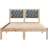  Okvir za krevet Svijetlo siva 135 x 190 cm tkanina | shoptok.hr