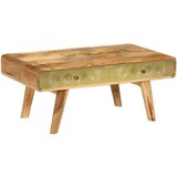  Stolić za kavu od masivnog drva manga 90 x 50 x 40 cm - Zlatno 1 | shoptok.hr
