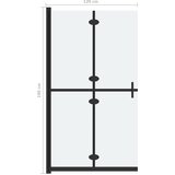  Sklopiva pregrada za tuširanje matirano staklo ESG 120 x 190 cm | shoptok.hr