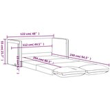  Kauč na razvlačenje 2-u-1 plavi 122x204x55 cm baršunasti | shoptok.hr