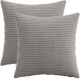  Presvlaka za jastuk 2 pcs HEERLEN Svjetlosiva 45 x 45 cm Kord | shoptok.hr