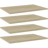 Police za knjige 4 kom boja hrasta sonome 60x40x1,5 cm drvene | shoptok.hr