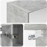  Kupaonski ormar s ogledalom Betonski sivi 60 x 14,5 x 70 cm | shoptok.hr