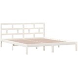  Za krevet od masivnog drva bijeli 135x190 cm 4FT6 bračni | shoptok.hr