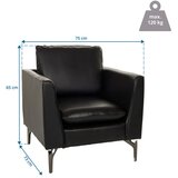 MID.YOU Fotelj Bavero, Črna | Shoptok.si