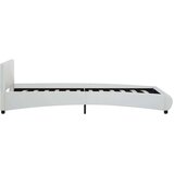  Posteljni okvir LED belo umetno usnje 90x200 cm | Shoptok.si