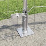  Vanjski Euro Ograda s Betonskom Podlogom 25 x 0,4 m Srebrna | shoptok.hr