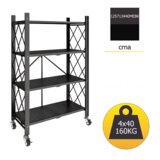  Polica metalna sklopiva sa točkićima 125x71x34cm | Eponuda.com