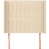  Uzglavlje s ušima krem 103x16x118/128 cm od tkanine | shoptok.hr
