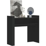 Maison Chic konzolna miza - miza ob steni črna 100x35x90 cm inženirski les, (21786045) | Shoptok.si