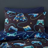 Catherine Lansfield Črna/modra posteljnina za zakonsko posteljo 200x200 cm Christmas Gamer – | Shoptok.si
