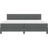  Krevet s opruga kutije Tamno siva 200 x 200 cm tkanina | shoptok.hr