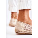 S. BARSKI Classic Women's Espadrilles Openwork Beige Catris | shoptok.hr