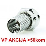 Gembird CON-FC-001 ** F muski konektor za RG6 kabl, 6.6mm, Zinc Alloy min.25kom (7,2) | ePonuda.com