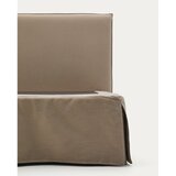 Kave Home Smeđe-sivi tapecirani krevet 90x200 cm Jaira – | shoptok.hr