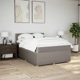  Krevet s oprugama i madracem smeđesivi 140x200 cm tkanina | shoptok.hr