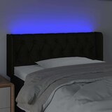  LED posteljno vzglavje črno 103x16x78/88 cm blago, (20736030) | Shoptok.si