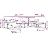  Set vanjskih sofa 6 kom. Bijela i bež | shoptok.hr