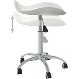 vidaXL Salonski stolček belo umetno usnje | Shoptok.si