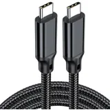 USB Kabl TipC M/M 5A 240W 20Gbps 1m black aluminium