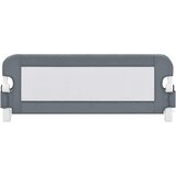  Sigurnosna ogradica za dječji krevet siva 102 x 42 cm poliester | shoptok.hr
