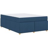  Krevetna konstrukcija s madracem Plava 160 x 200 cm tkanina | shoptok.hr