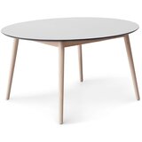 Hammel Furniture Okrogla raztegljiva jedilna miza z dodatno ploščo in belo mizno ploščo ø 135 cm Meza – Cene
