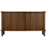 UMAGE Rjava komoda iz masivnega hrasta z drsnimi vrati 135x73,5x48 cm Italic – | Shoptok.si