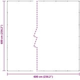 CERADA Pokrivalo za rastline Transparentno 6 x 6 m PVC, (5000287604) | Shoptok.si