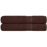 vidaXL Brisače 2 kos rjava 100x200 cm 360 g/m² 100% bombaž | Shoptok.si