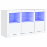  The Living Store Komoda z LED diodami bela 123x37x67 cm - Komoda, (21442400) | Shoptok.si