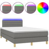  The Living Store Box spring postelja z vzmetnico LED temno siva 120x190 cm blago - Box Spring Postelja, (21497913) | Shoptok.si