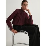 Reserved Ladies` blouse - burgundy Cene