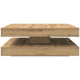  Klub stolić rotirajući za 360 stupnjeva, Artisan hrast 90x90x34,5 cm | Eponuda.ba