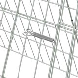  Kavez za piliće Srebrno 215 x 55 x 55 cm Cinkani čelik | shoptok.hr
