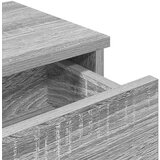 vidaXL Stenska polica s predali siva sonoma 100x37,5x19 cm inž. les | Shoptok.si