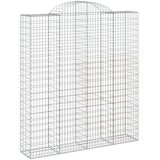  Lučne gabionske košare 14kom 200x50x220/240cm pocinčano željezo | shoptok.hr