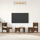 vidaXL Set TV stalka s policom s pohranom 6 pcs Konstruirano drvo | shoptok.hr
