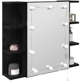  Ogledalo ormar Crni hrast 70 x 16,5 x 60 cm Konstruirano drvo | shoptok.hr
