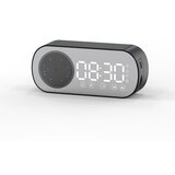 Venisymlis Večnamenski Pametni Fm Radio, Bluetooth Zvočnik, Budilka, Zrcalna Ura, Črna, (22060476) Cene