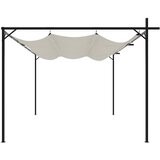  Pergola s pomičnim krovom krem 395 x 292 x 230 cm | shoptok.hr