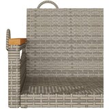  Klupa za ljuljanje siva 63x62x40 cm od poliratana | Eponuda.com