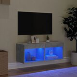 TV ormarić s LED svjetlima siva boja betona 80x30x30 cm | shoptok.hr