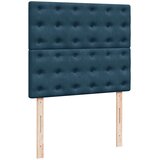  s oprugama i madracem tamnoplavi 120 x 190 cm baršun | shoptok.hr